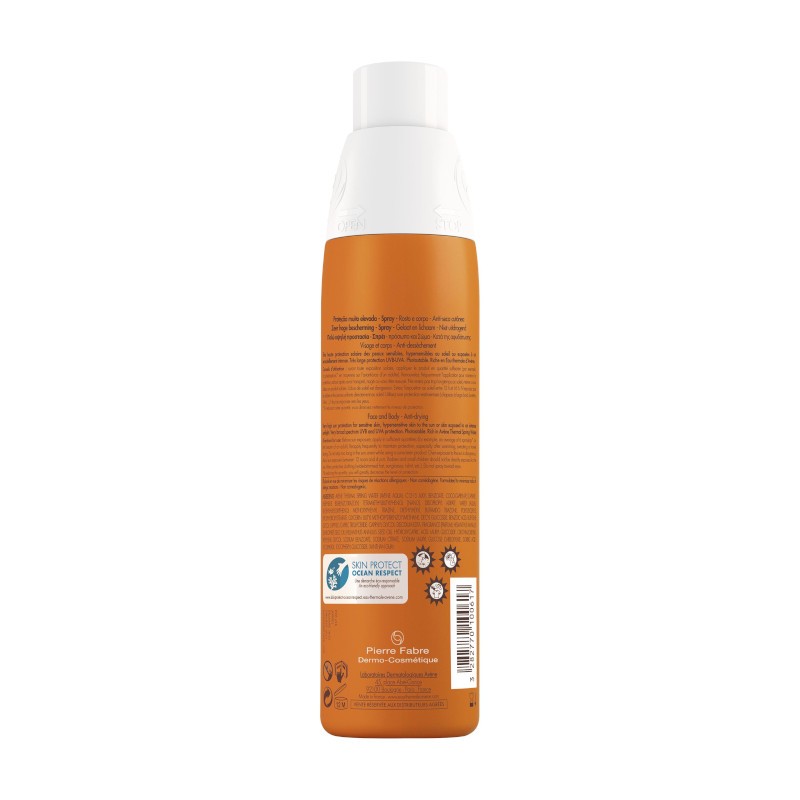 AVÈNE Protector Solar en Spray SPF50+ (200ml)-2