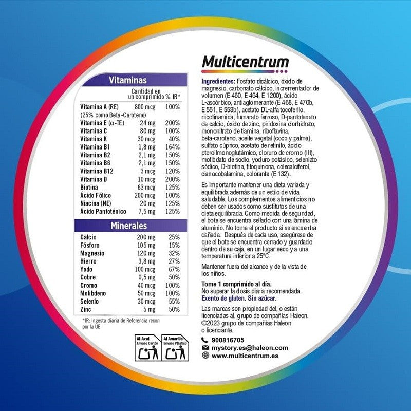 MULTICENTRUM Hombre 30 Comprimidos-7
