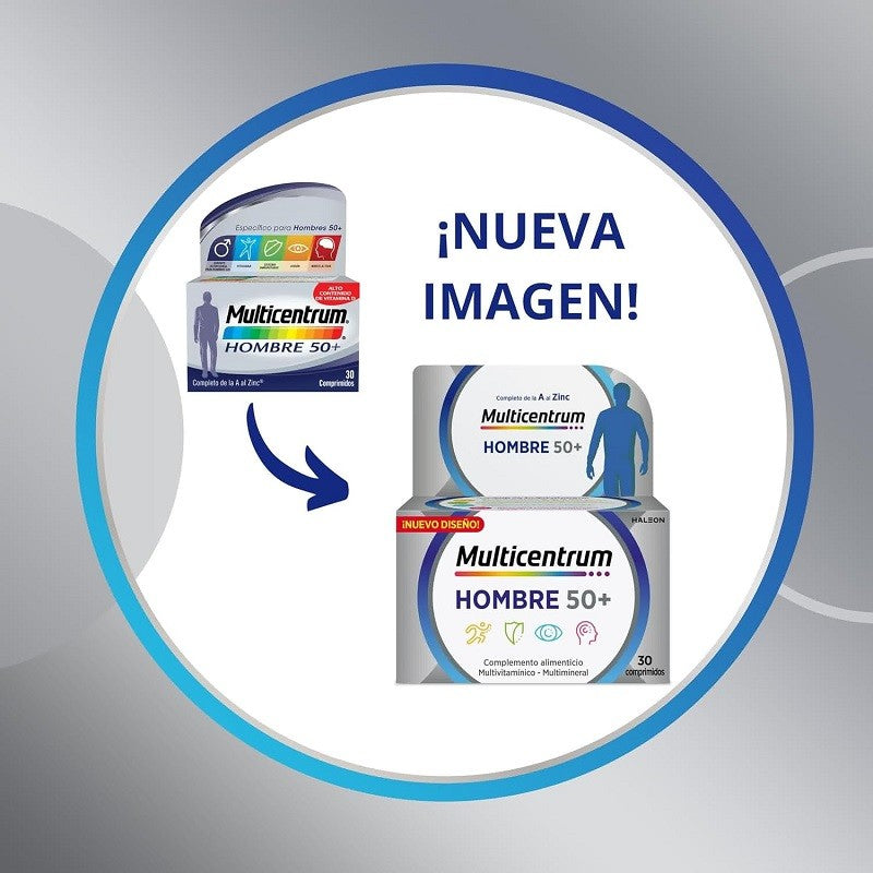 MULTICENTRUM Hombre 50+ (30 Comprimidos)-2