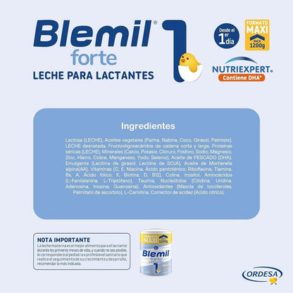 BLEMIL Plus 1 Forte Leche Lactantes 1200gr-8