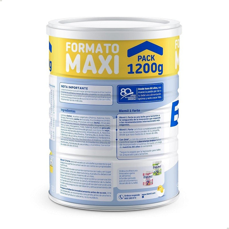 BLEMIL Plus 1 Forte Leche Lactantes 1200gr-4