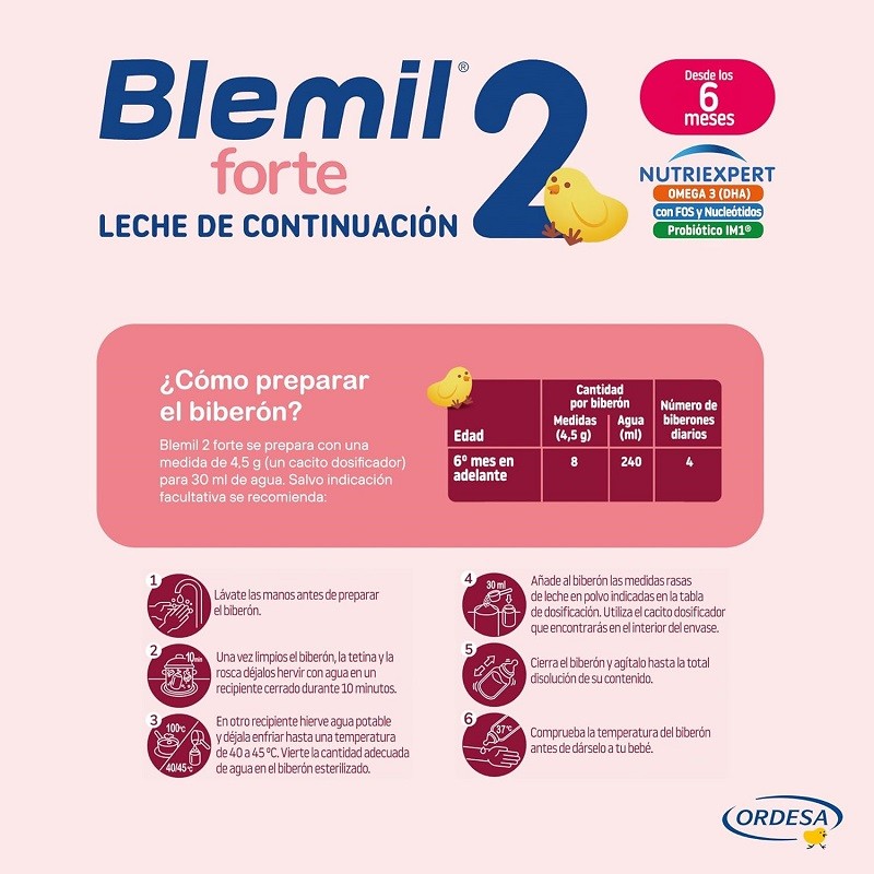 PACK BLEMIL Plus 2 Forte Leche de Continuación 3x800gr-7