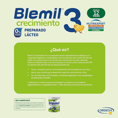 BLEMIL Plus 3 Preparado Lácteo de Crecimiento (+12 meses) 800g-6