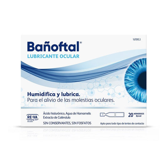 BANOFTAL Gotas Oftálmicas Lubricante Ocular 20x0,4ml-1