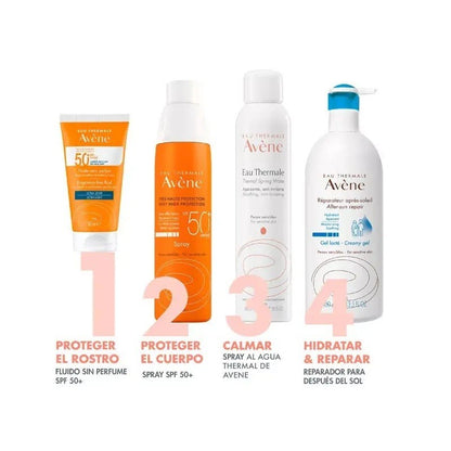 AVENE Solar Fluido Facial Toque Seco SPF50+ Sin Perfume 50ml-6