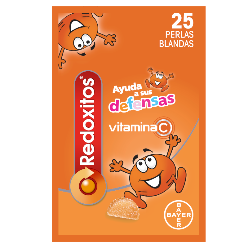 REDOXITOS Vitaminas y Defensas 25 Perlas Blandas sabor Naranja-1