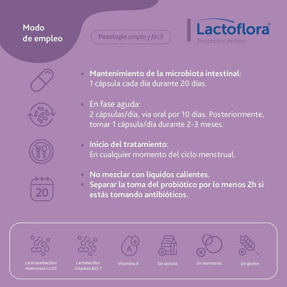 LACTOFLORA Protector Íntimo 20 Cápsulas-6