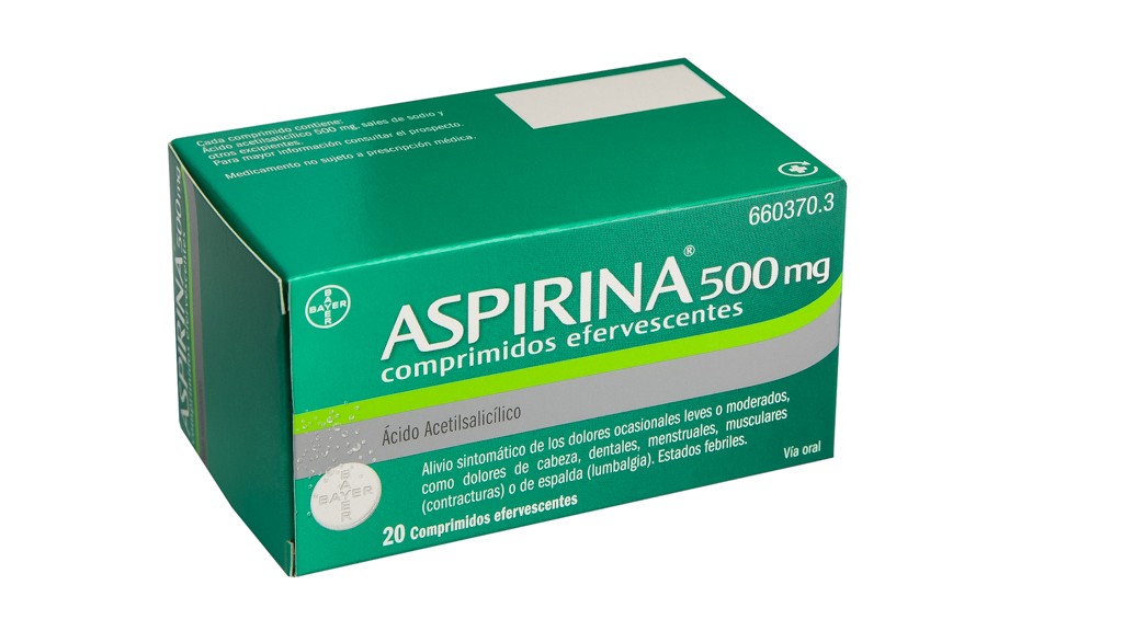 BAYER Aspirina 500mg 20 Comprimidos Efervescentes-1