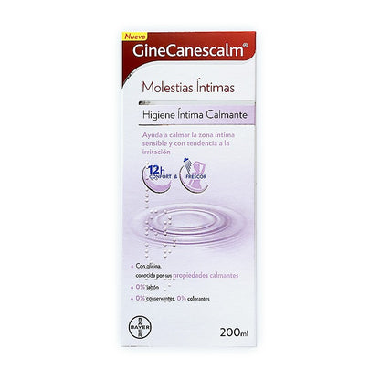 GINECANESCALM Gel Higiene Íntima Calmante 200ml-7