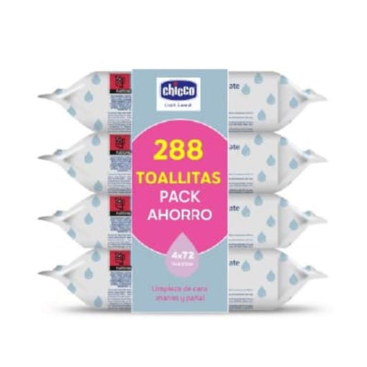 CHICCO Toallitas Limpiadoras 4x72 Unidades-1