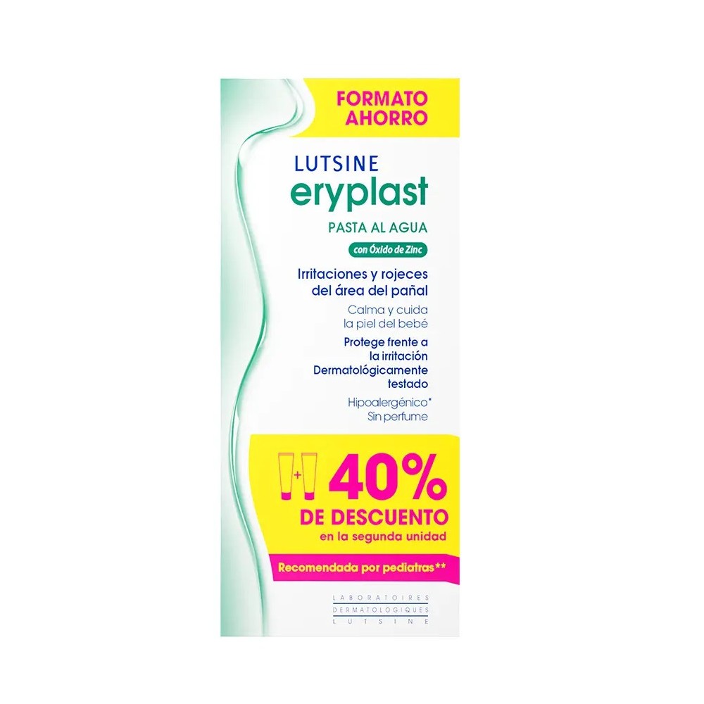 LUTSINE E45 Eryplast Pasta al Agua DUPLO 2x75g-1