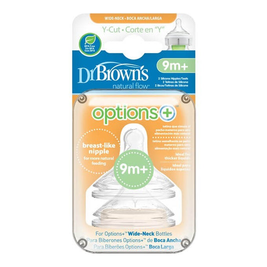 DR. BROWN\'S Tetina Options Plus Boca Ancha Corte Y-1