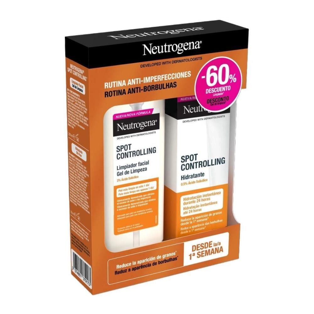NEUTROGENA Spot Controlling Hidratante Oil Free 50ml + Limpiador Facial 200ml-1