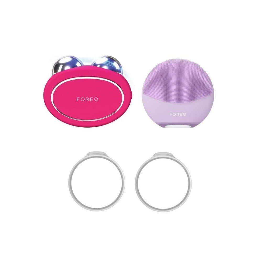 FOREO Pack BEAR Dispositivo de Microcorrientes 1 ud + LUNA 4 mini Cepillo Facial 1 ud + UFO Anillos de Repuesto 2 uds-1
