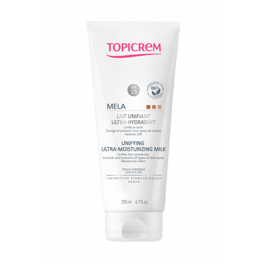 Topicrem Mela Leche Unificadora Ultra-Hidratante Corporal SPF15+ 200ml-2