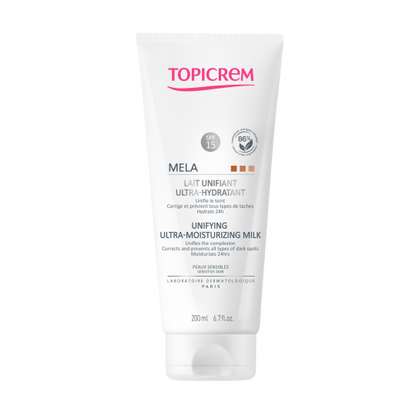 Topicrem Mela Leche Unificadora Ultra-Hidratante Corporal SPF15+ 200ml-2