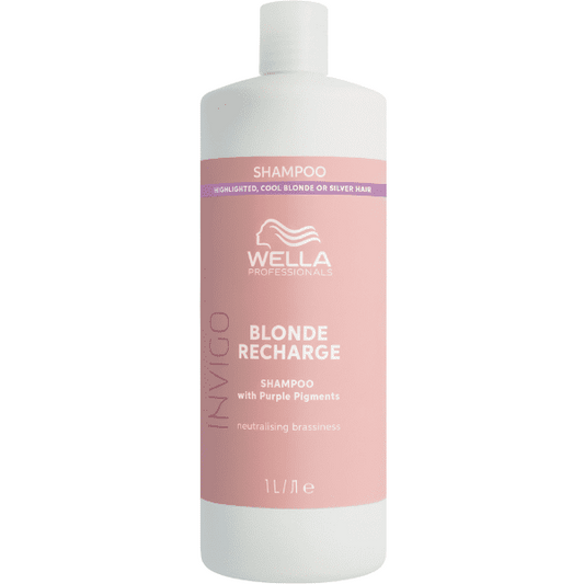Wella Professionals Invigo Blonde Recharge Champú 1000ml-1