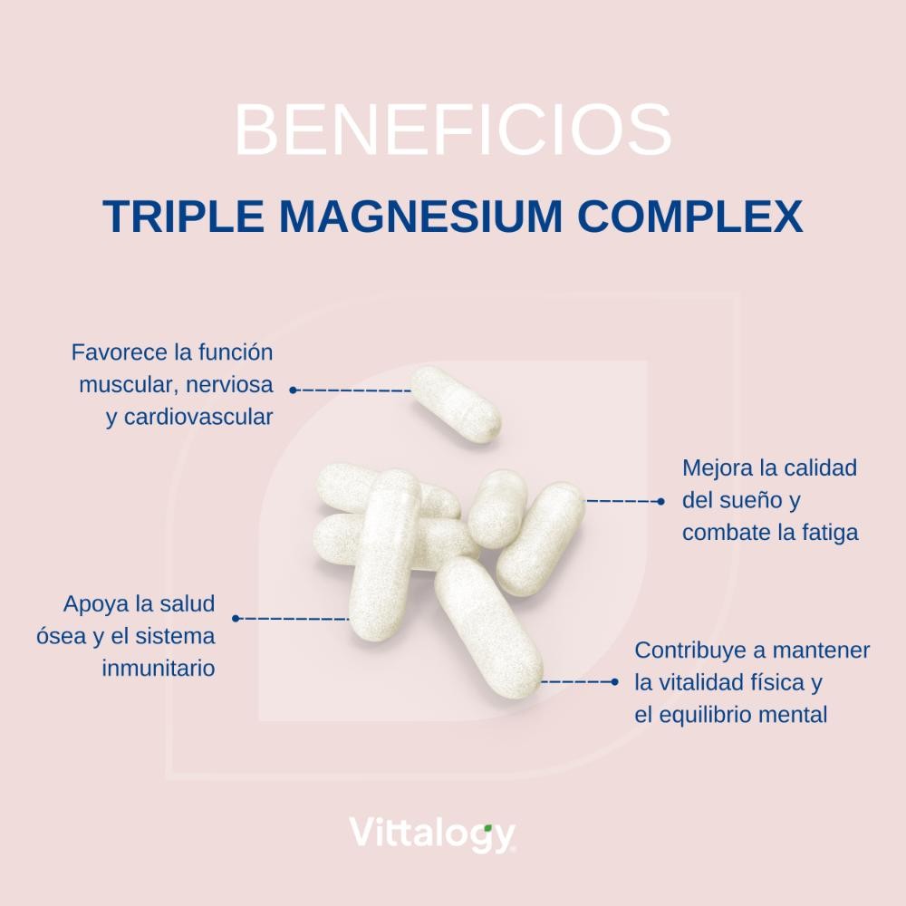 Vittalogy Triple Magnesium Complex 120 Cápsulas-5