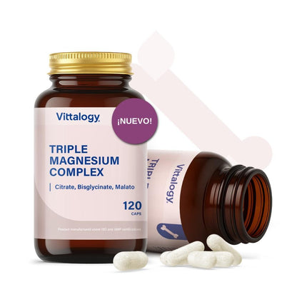 Vittalogy Triple Magnesium Complex 2x120 Cápsulas【PACK AHORRO】-3